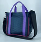 Mini Totebag Hycka Azul Texturizado y Morado Tornasol - Miniatura 3