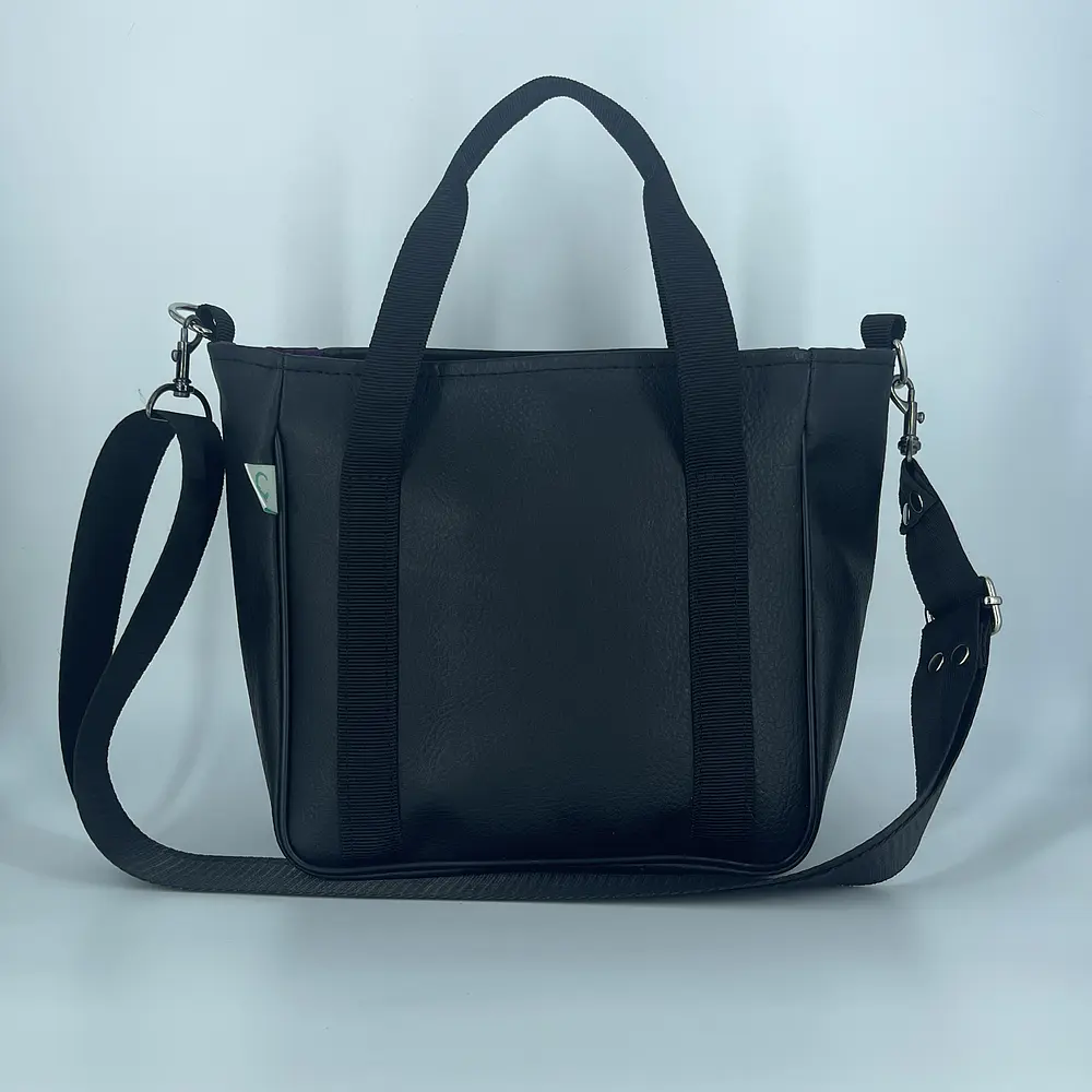 Mini Totebag Hycka Negra Y Malla Transparente 2