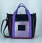 Mini Totebag Hycka Negro y Morado Tornasol - Miniatura 1
