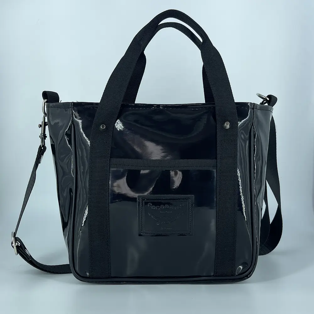 Mini Totebag Hycka charol negro 1