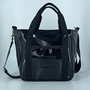 Mini Totebag Hycka charol negro