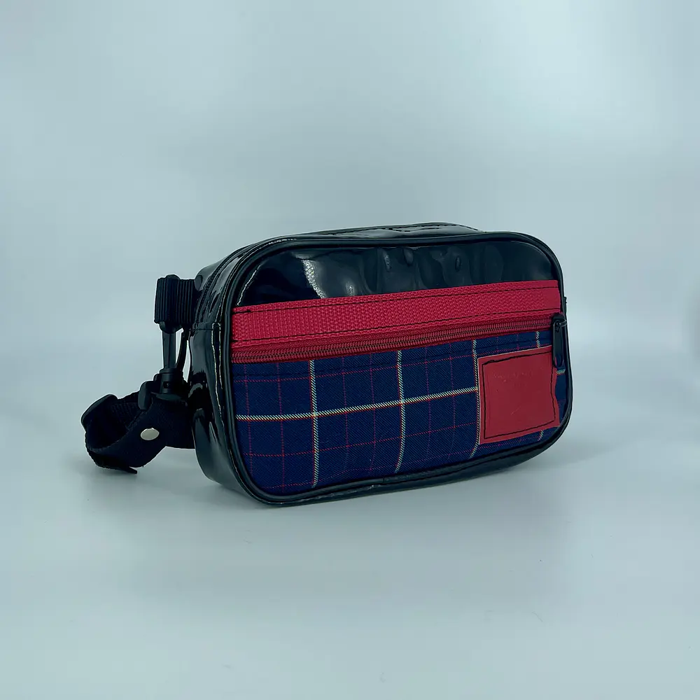 Bolso/Banano Charli Charol y Tartán Azul