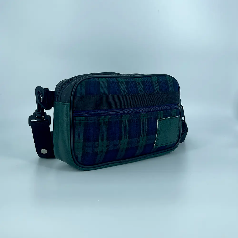 Bolso/Banano Charli Verde Tartán Completo