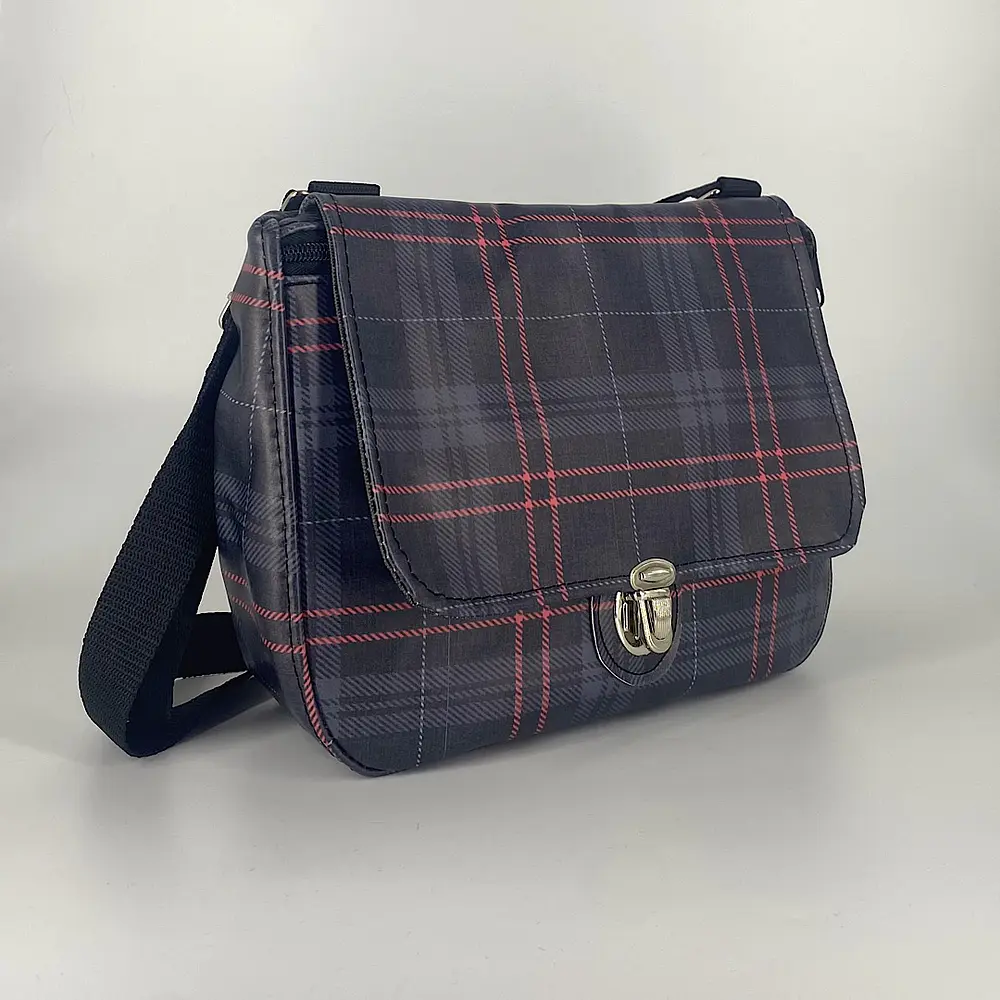 Cartera Sunny Tartán Gris