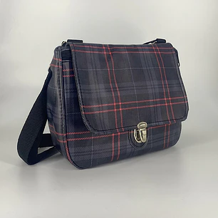 Cartera Sunny Tartán Gris