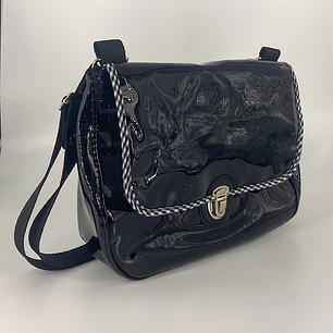 Cartera Sunny PVC Transparente Negro