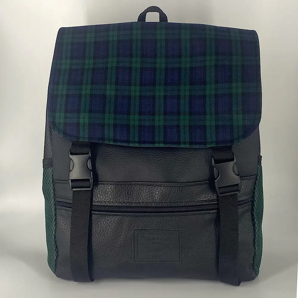 Mochila Nicca Tartán Verde
