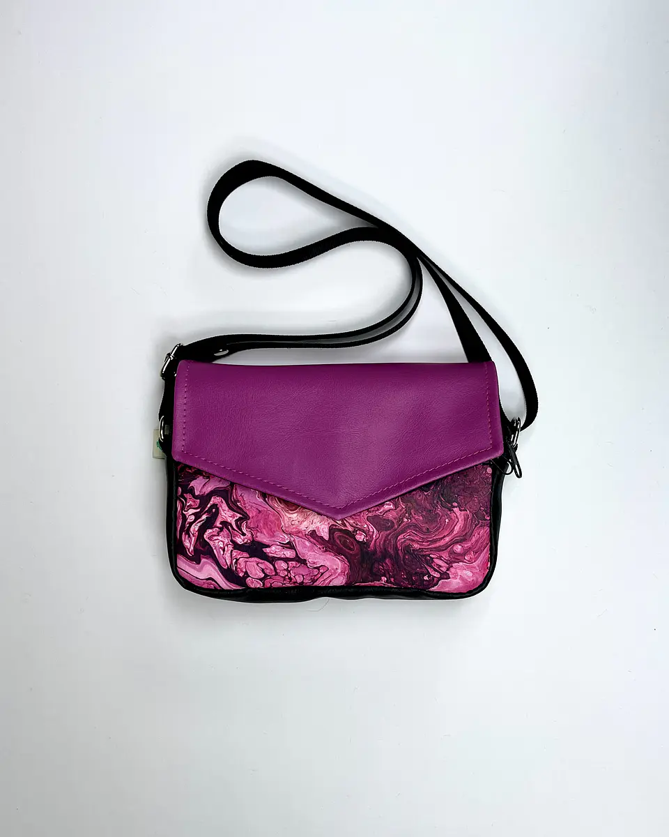 Pocket Sobrecito Mármol Magenta 1