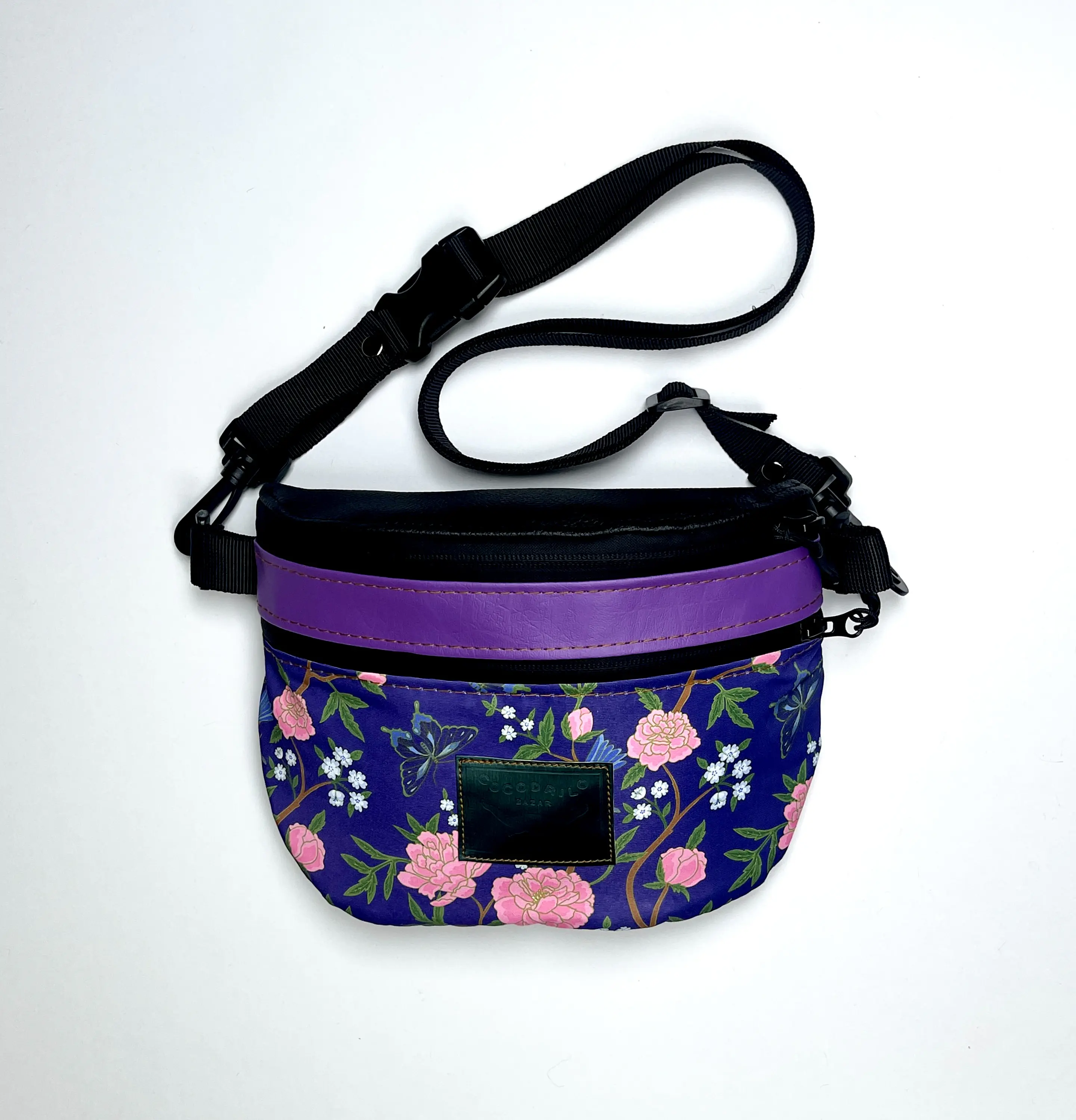 Bolso/Banano Picnic Flores y Pájaros 1