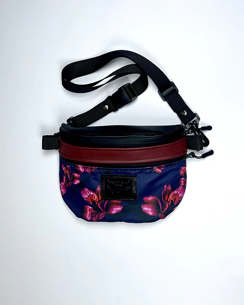 Bolso/Banano Picnic Azul y Rojo
