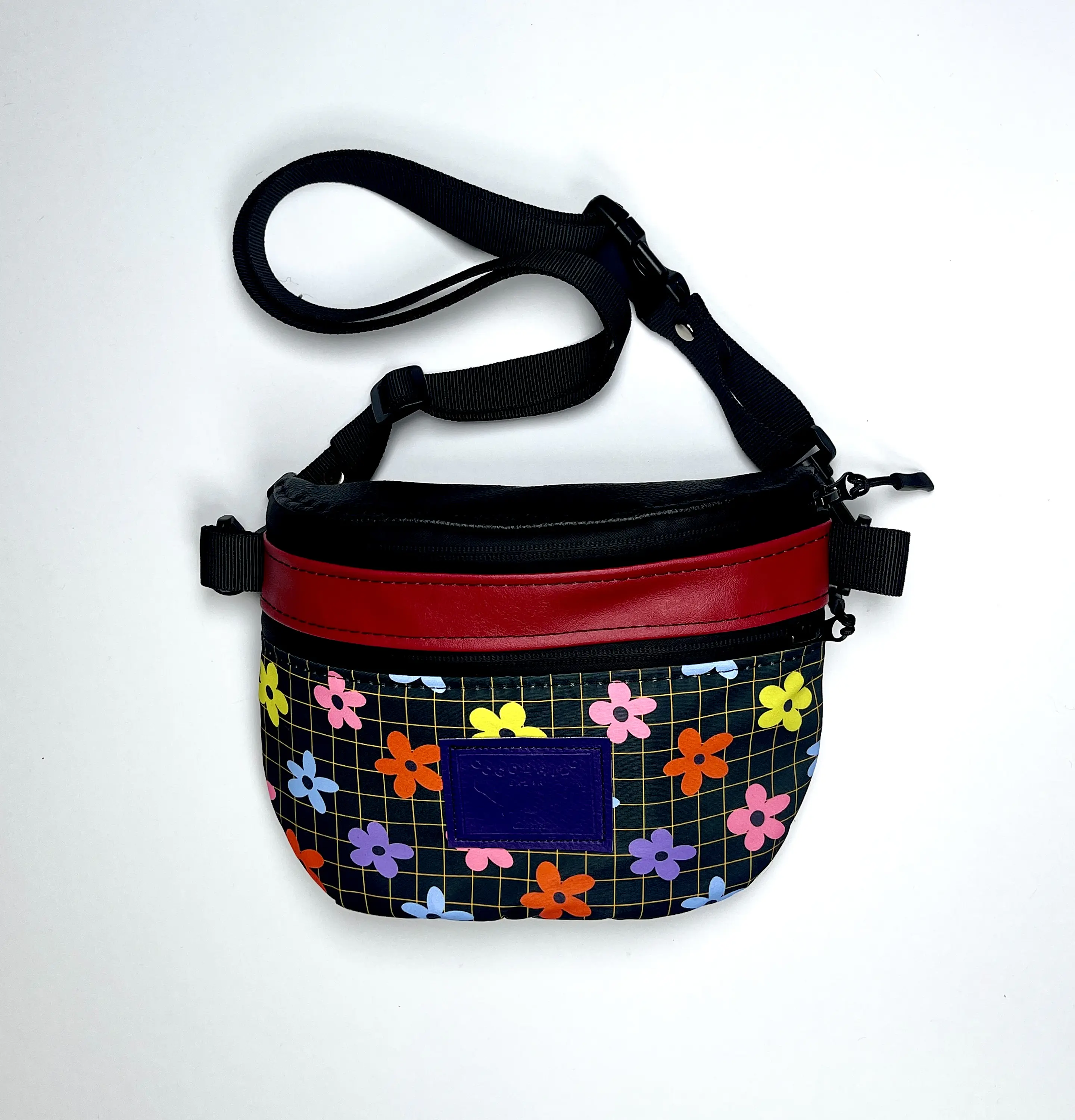 Bolso/Banano Picnic Flores Cuadriculado 1