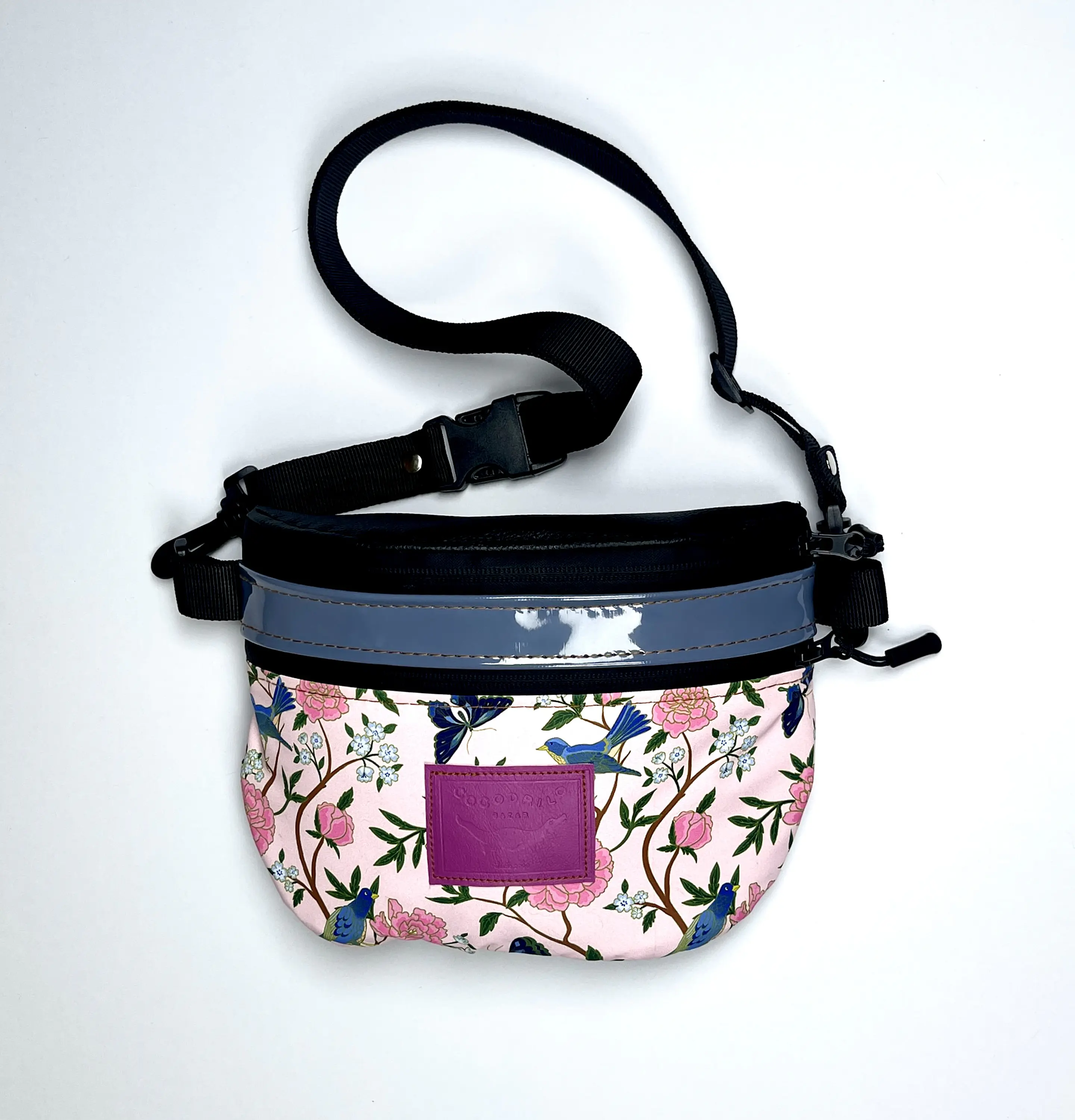 Bolso/Banano Picnic Pájaros Rosa 1
