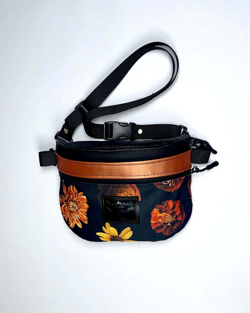 Bolso/Banano Picnic Flores Naranjas 1
