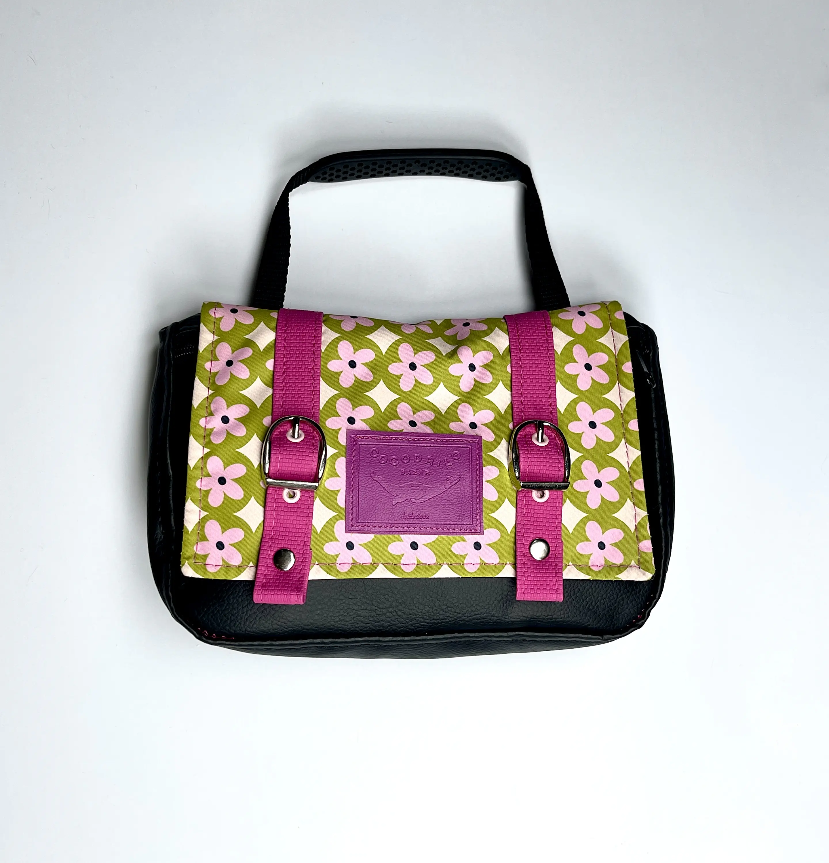 Bolso/Banano Sabrina Rosa y Verde 1
