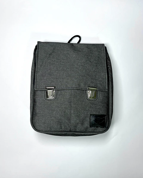 Mochila Raffa Gris Texturado