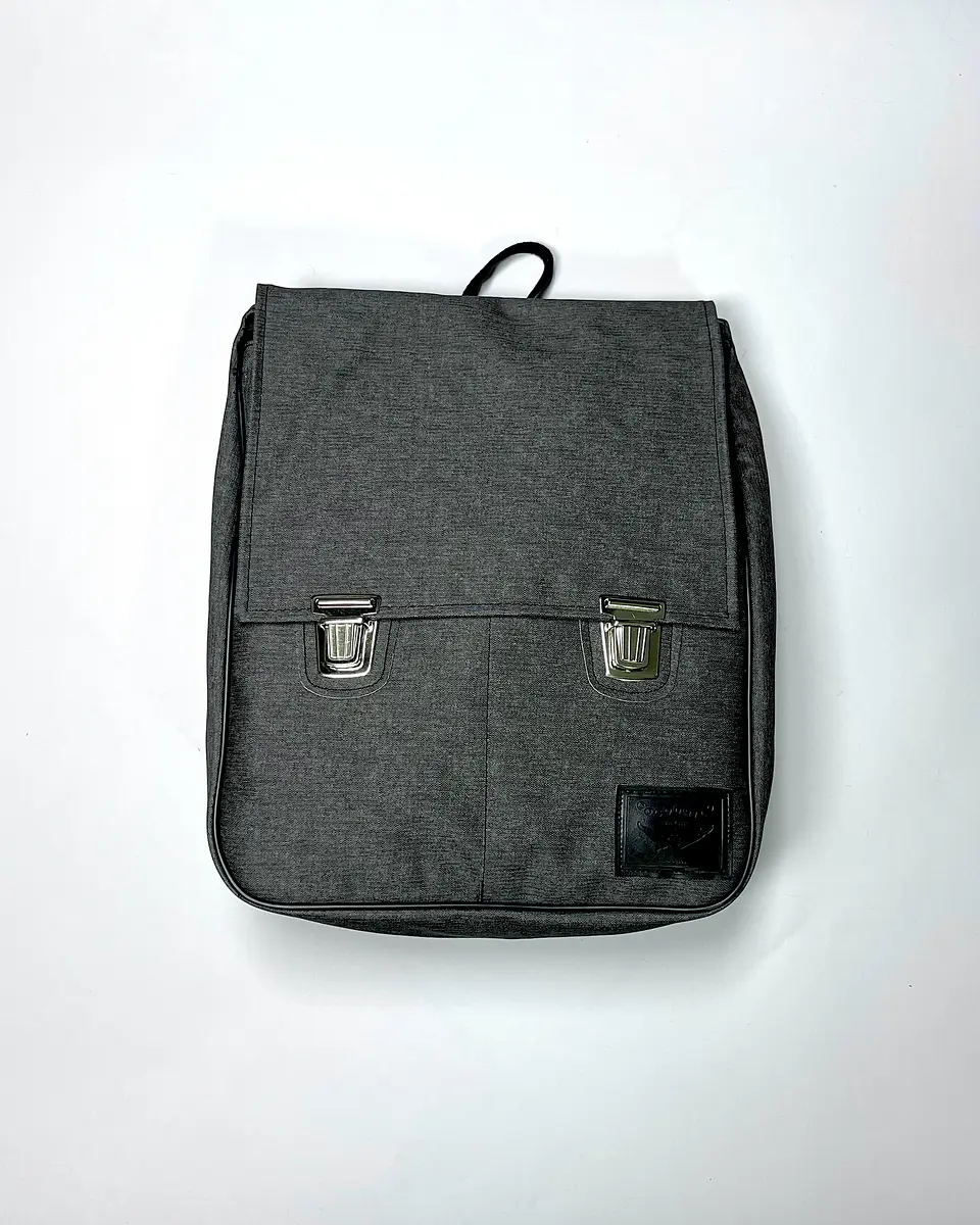 Mochila Raffa Gris Texturado 1