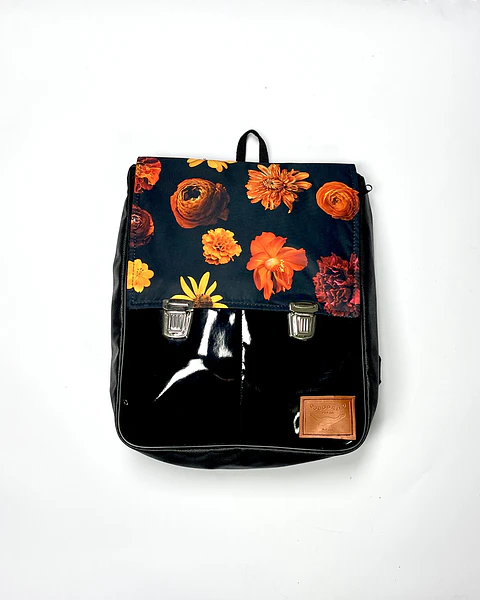 Mochila Raffa Flores Amarillas