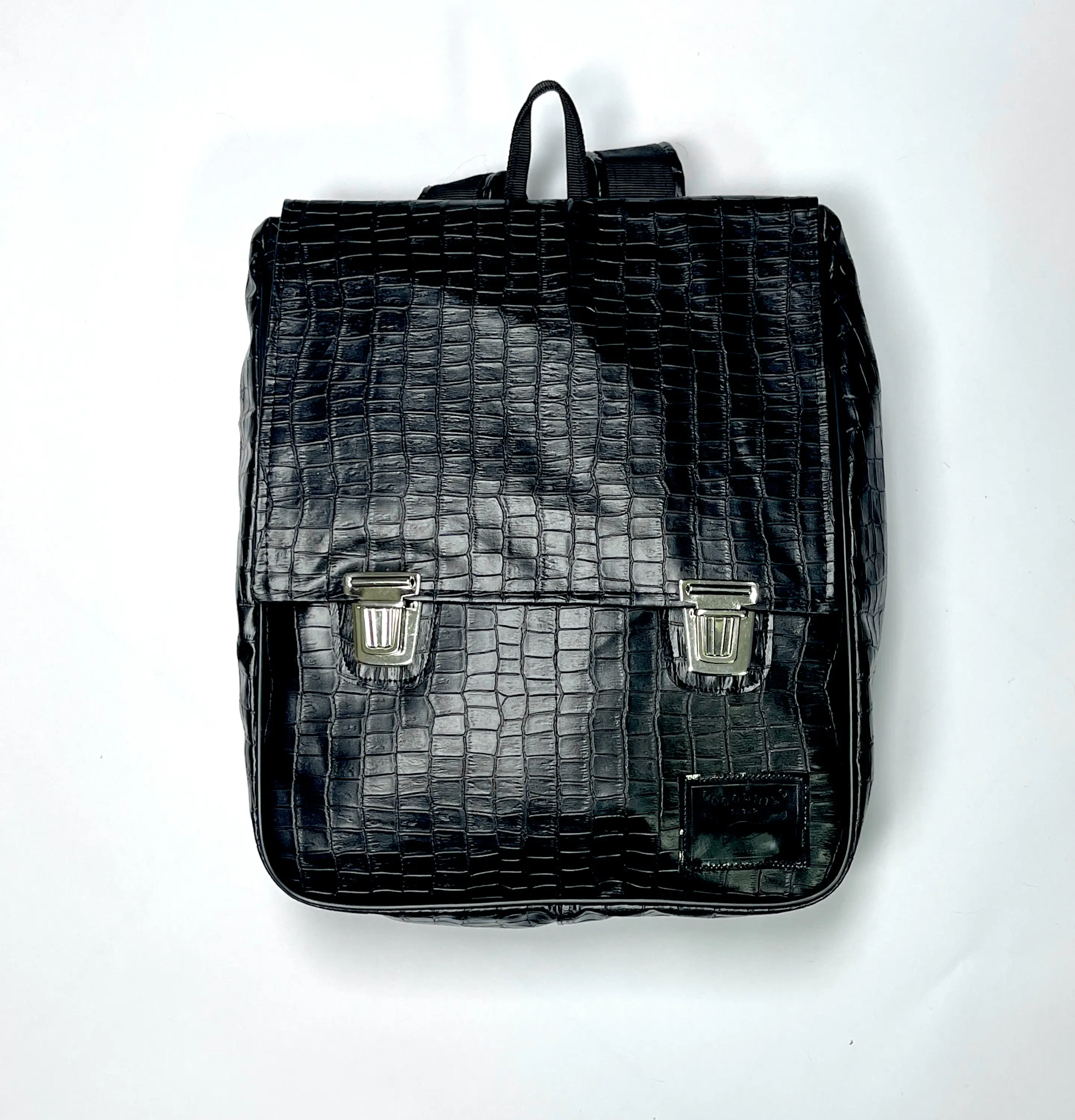 Mochila Raffa Negra Texturizada 1