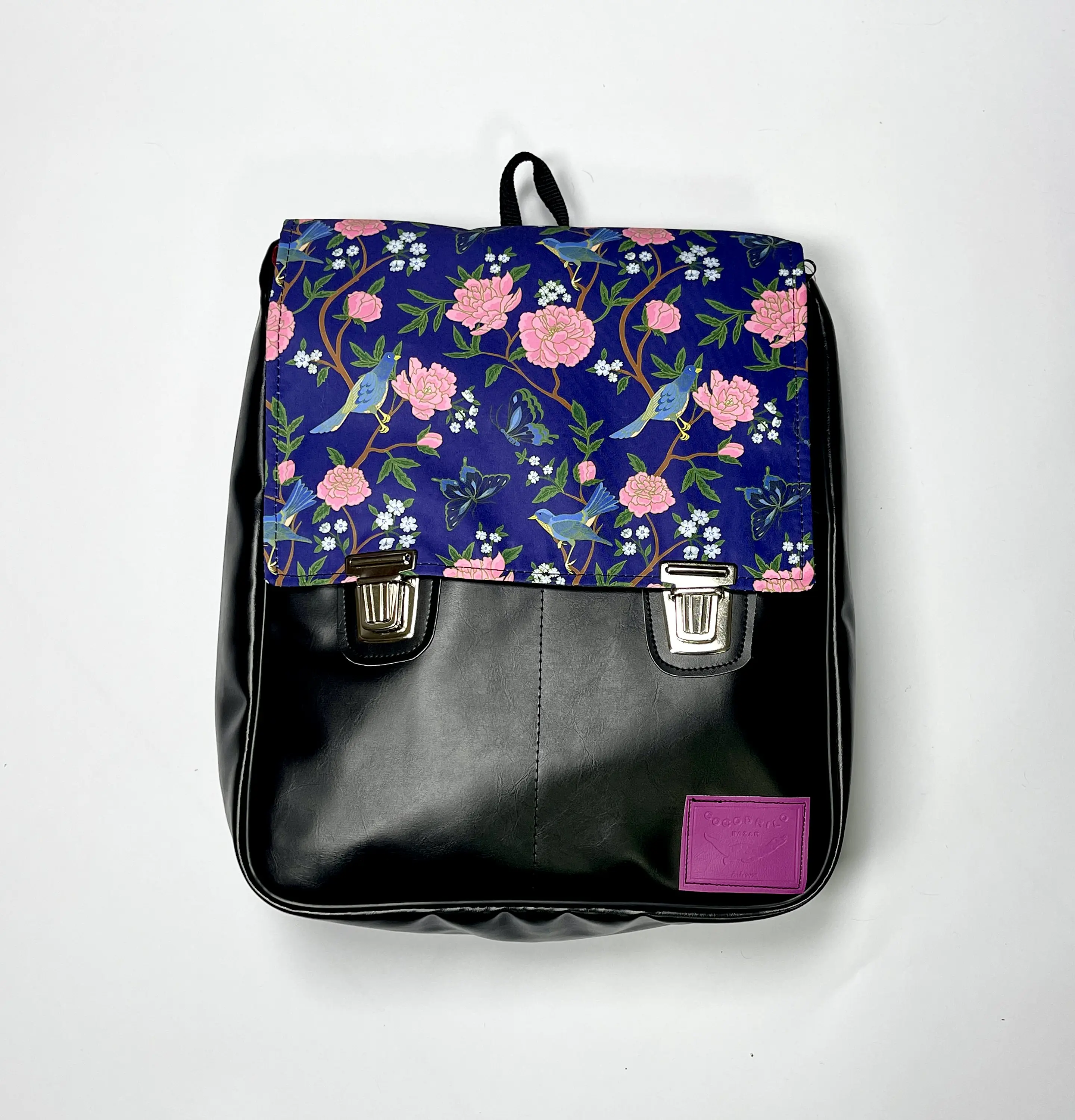 Mochila Raffa Pájaros azules 1