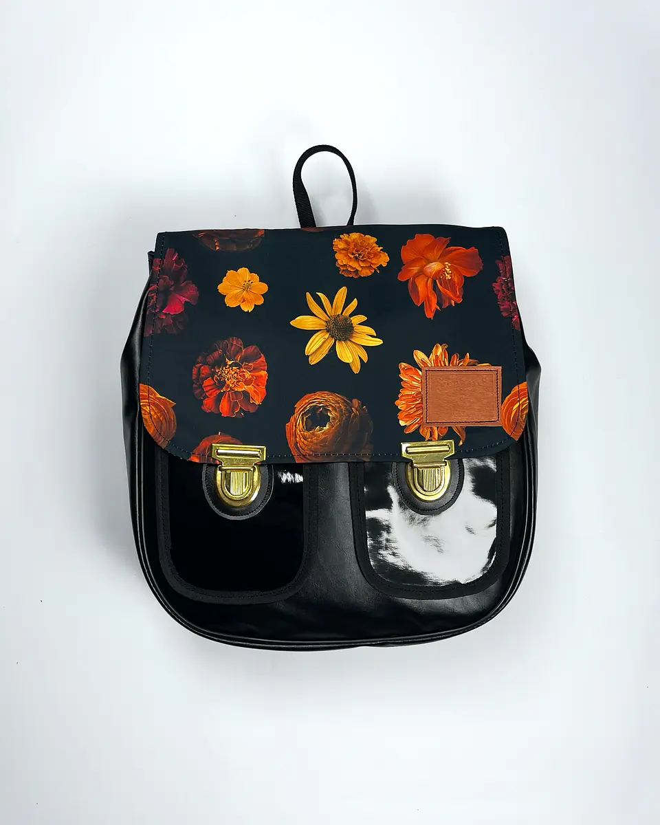 Mochila Ela Flores Amarillas 1