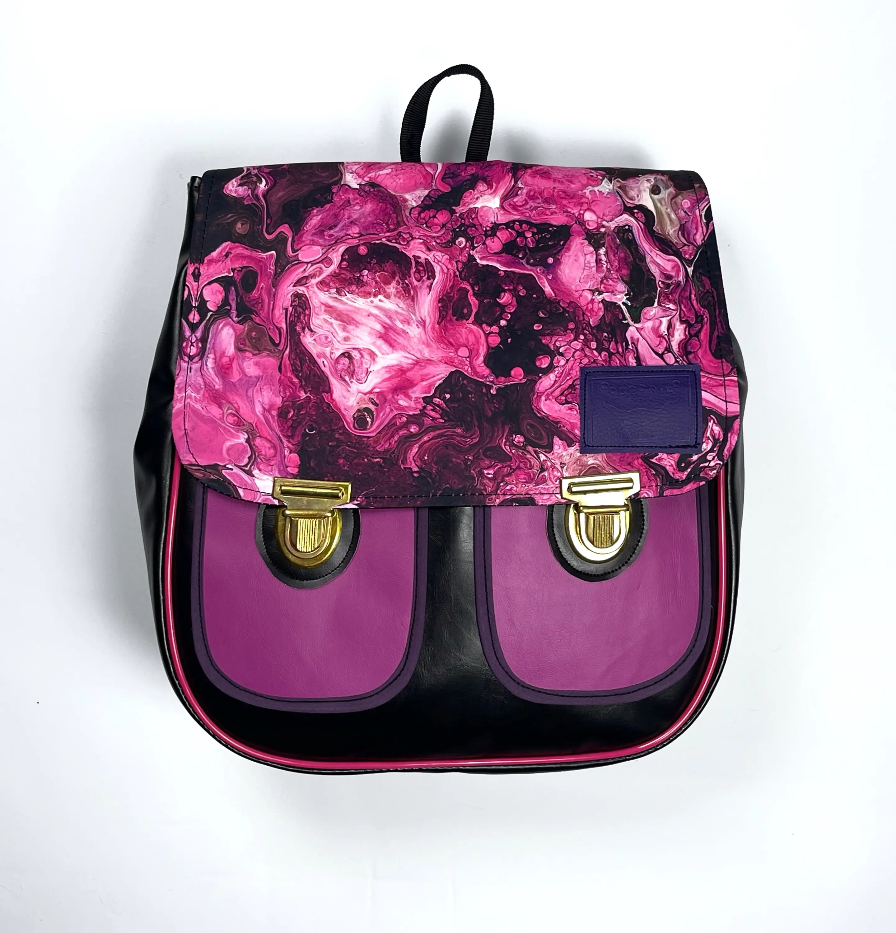 Mochila Ela Mármol Rosado 1