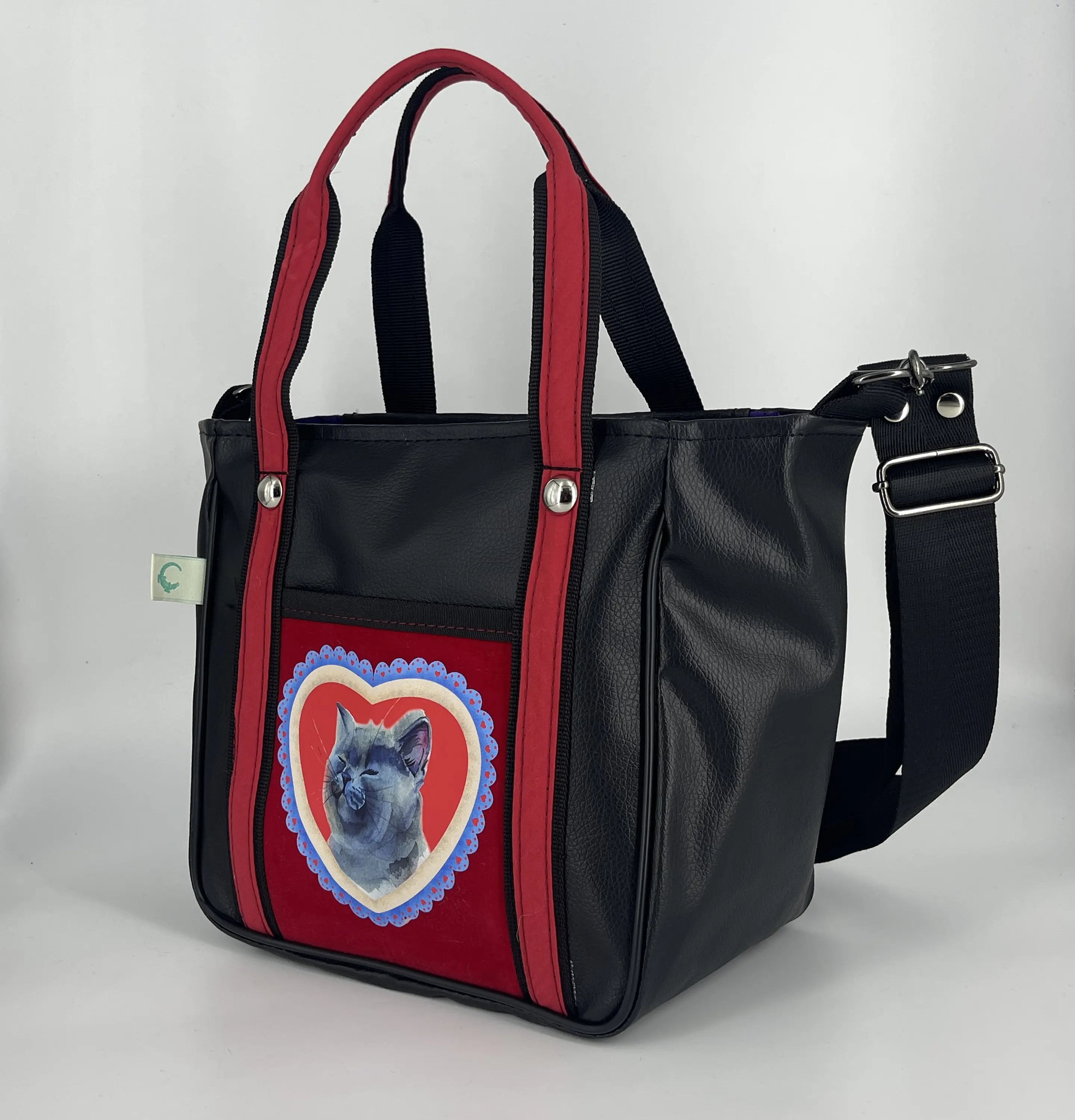 Mini Tote Hycka Gatito Gris 1