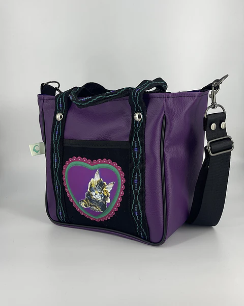 Mini Tote Hycka Gatita Morada