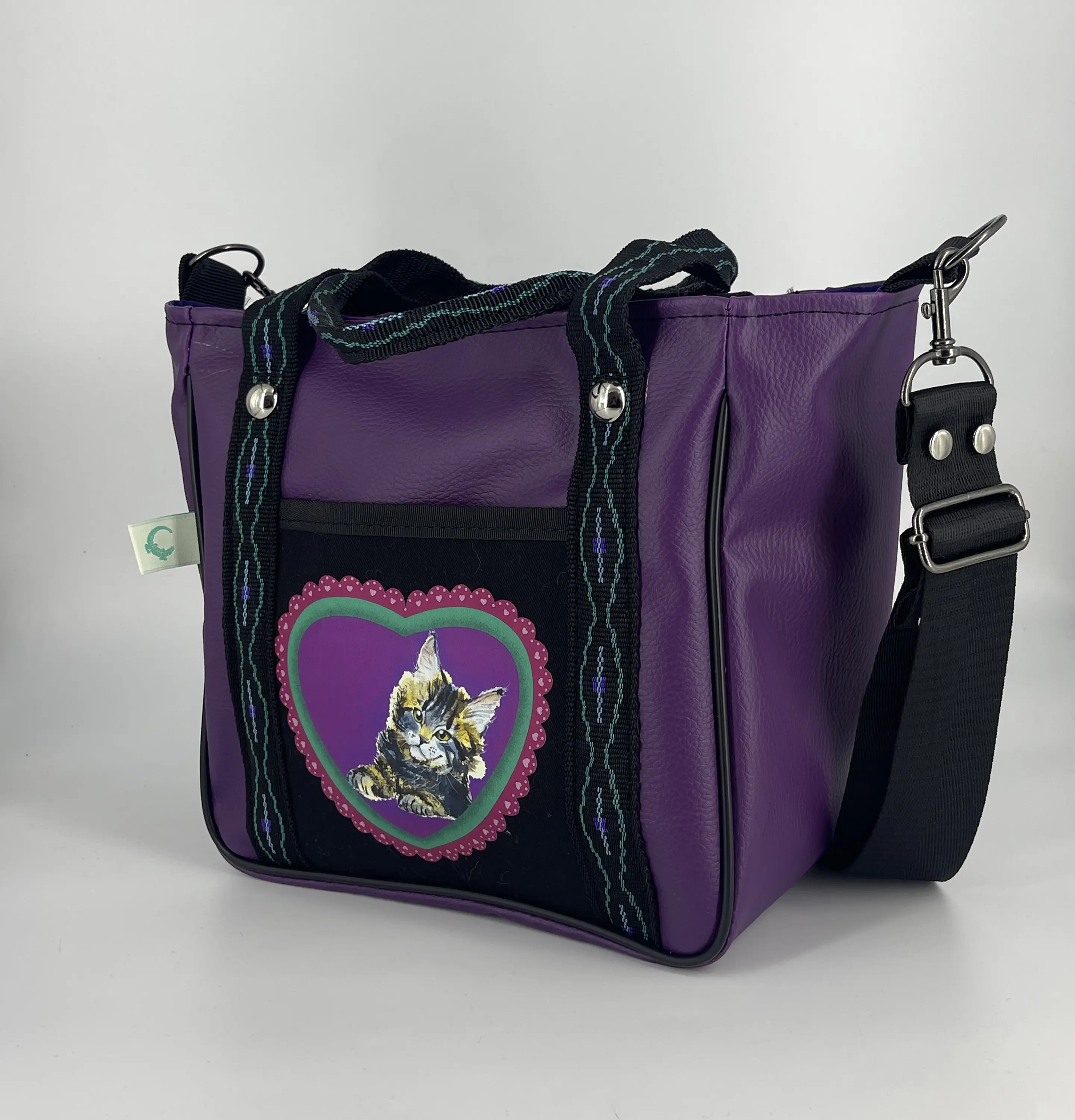 Mini Tote Hycka Gatita Morada 1