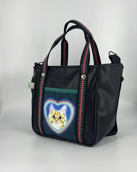 Mini Tote Hycka Gatito Rubio