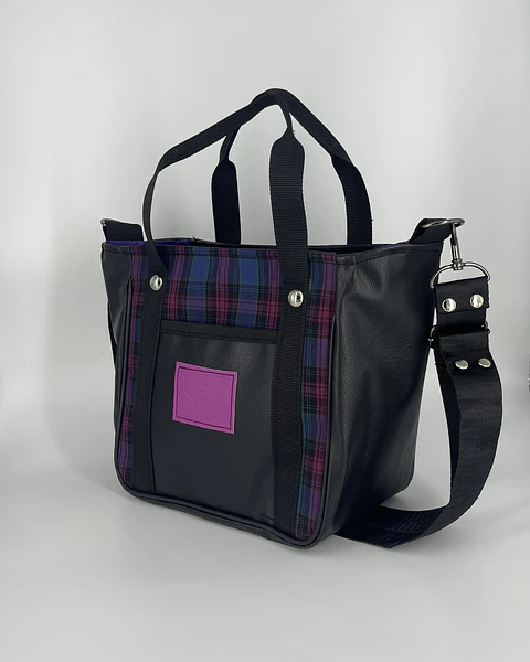 Mini Tote Hycka Tartán Frío 