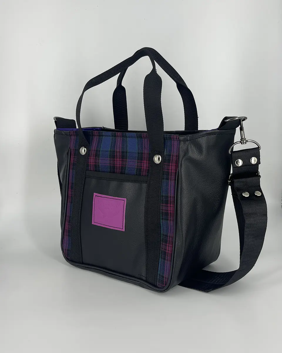 Mini Tote Hycka Tartán Frío  1