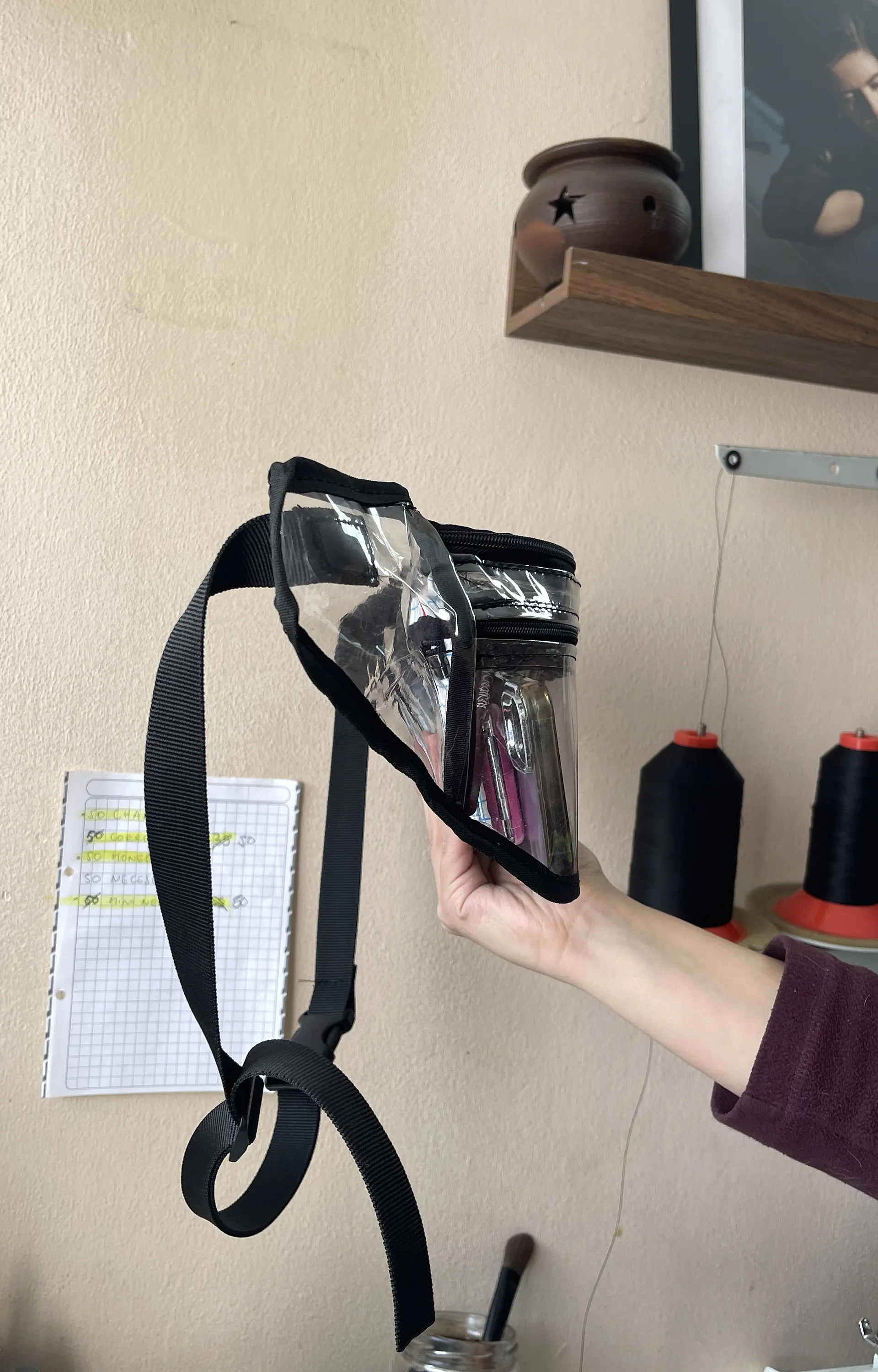 Banano transparente ideal para conciertos y festivales  2