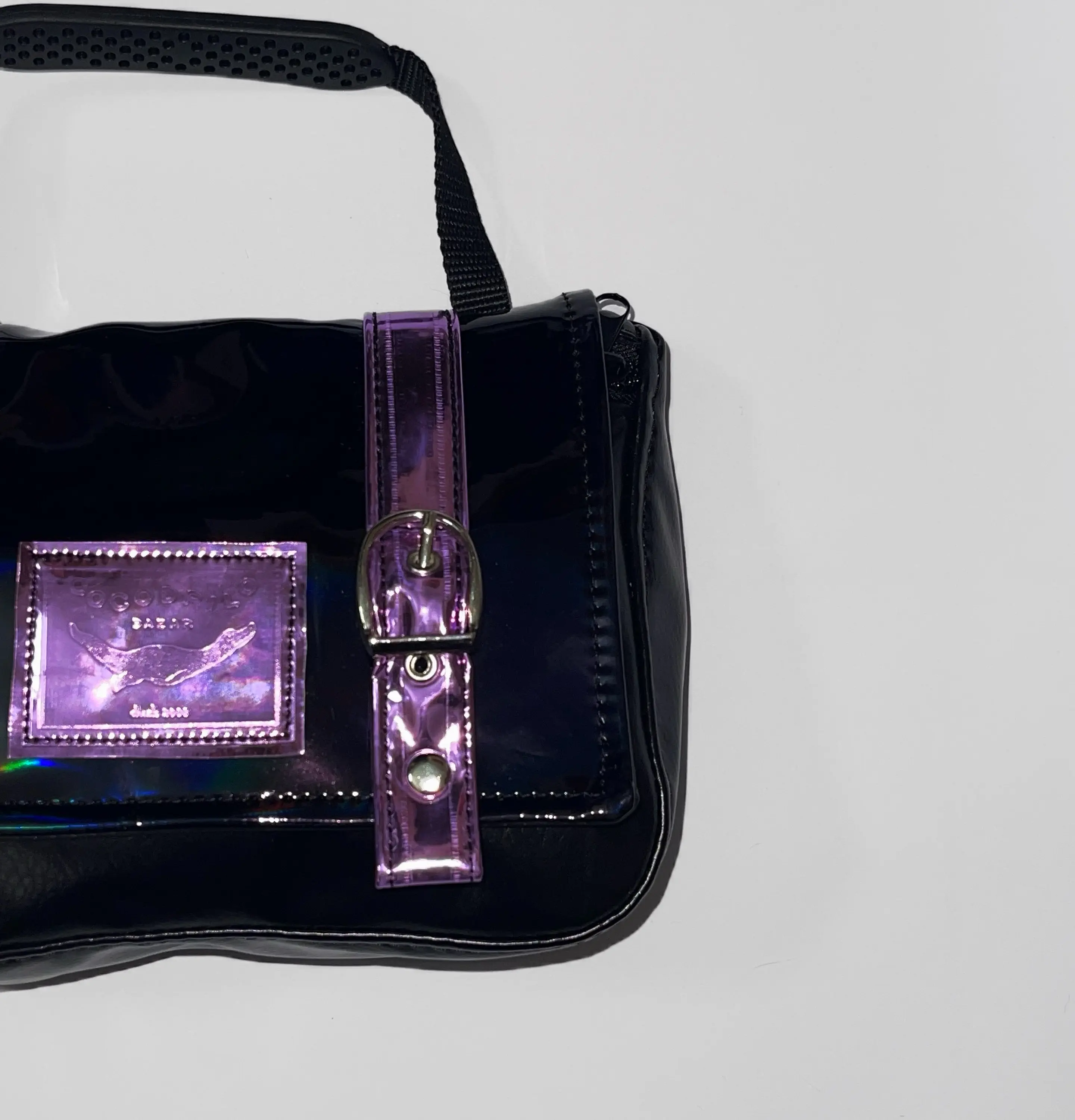 Bolso/Banano Charol holográfico y lila metalizada 2