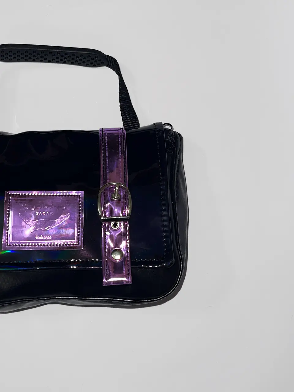 Bolso/Banano Charol holográfico y lila metalizada 2