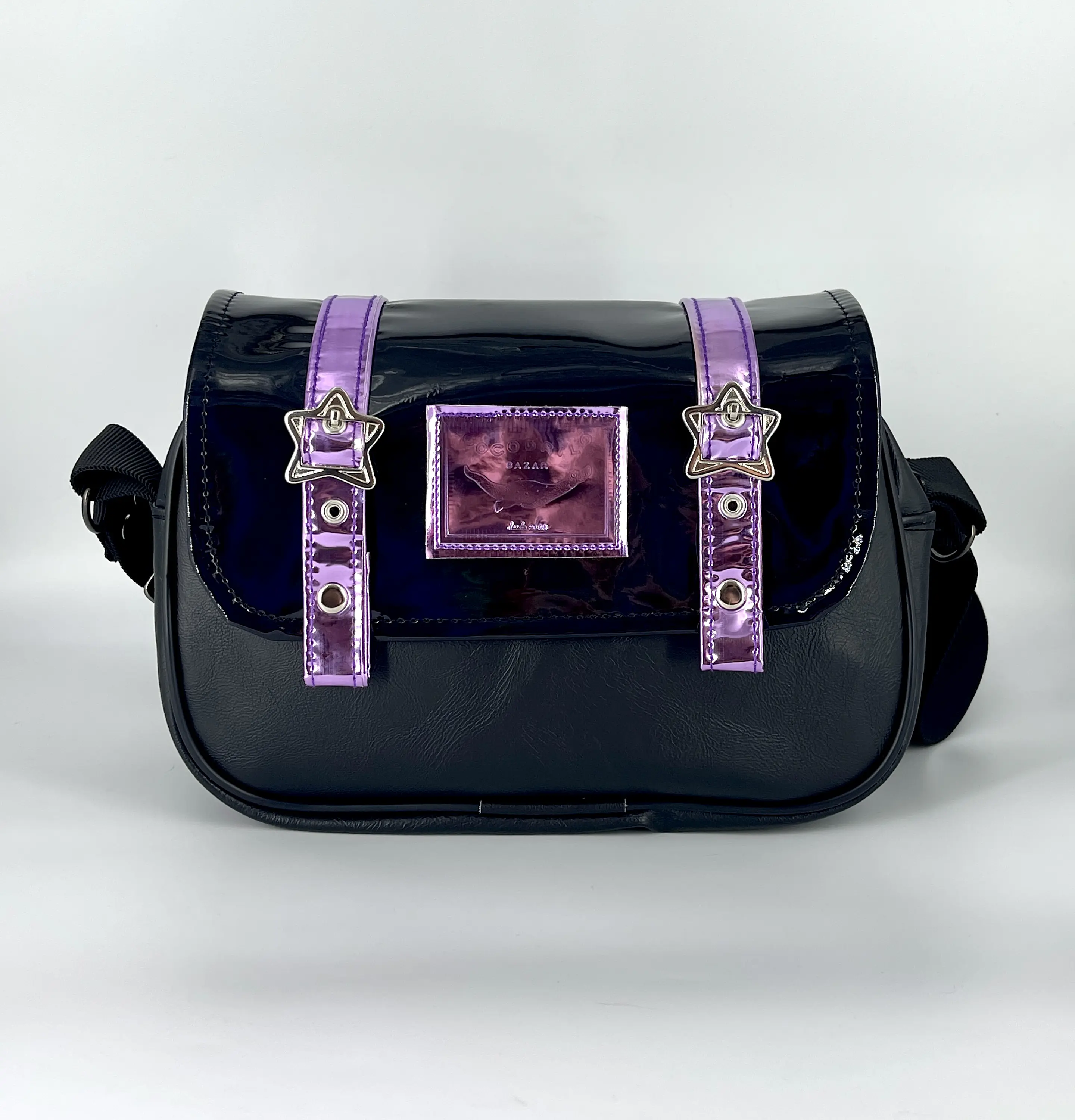 Cartera Nina Lila Metalizado y Charol  3