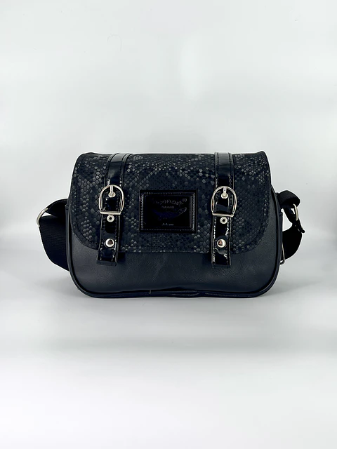 Cartera Nina Textura Full Negro