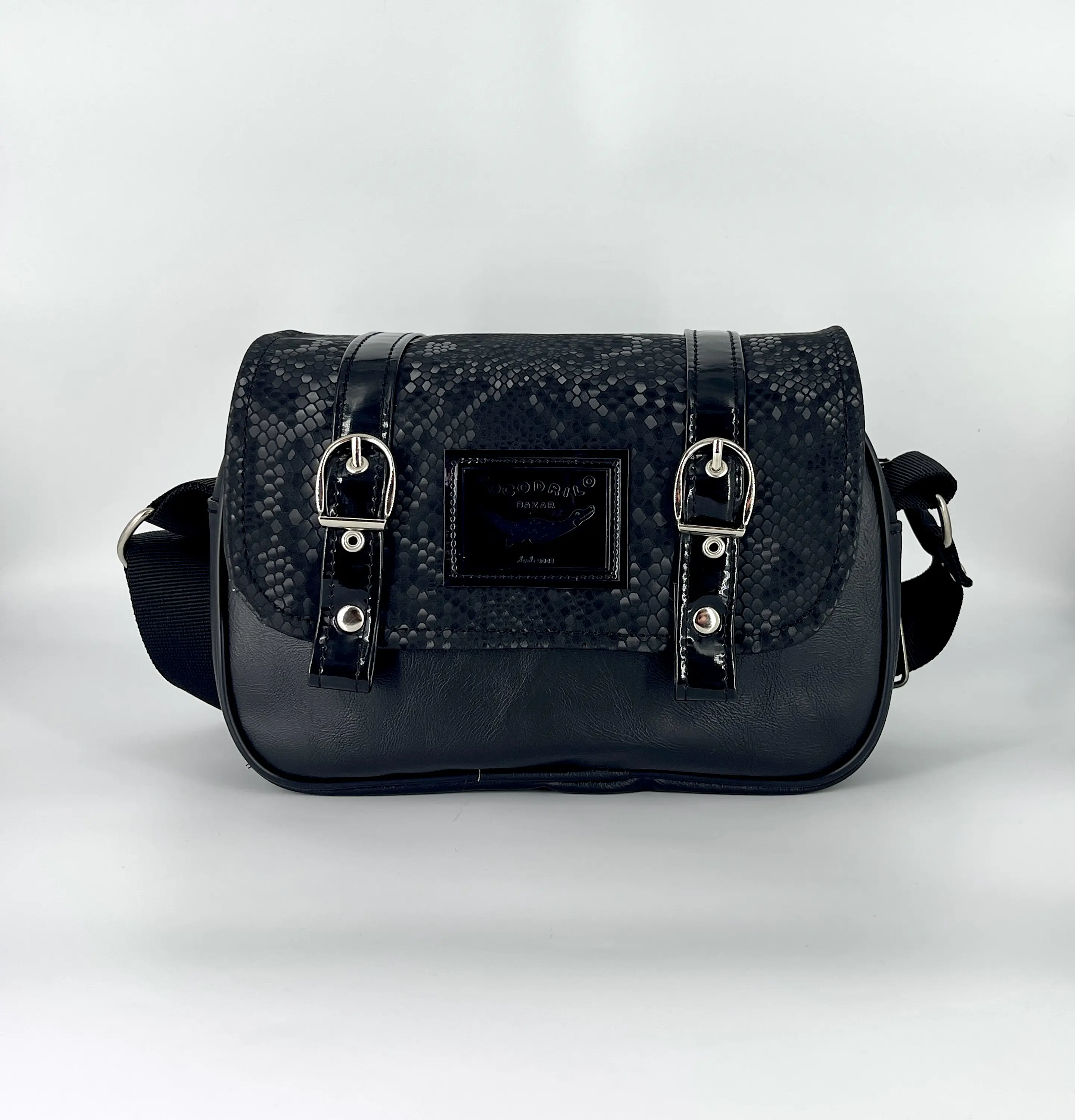 Cartera Nina Textura Full Negro 1