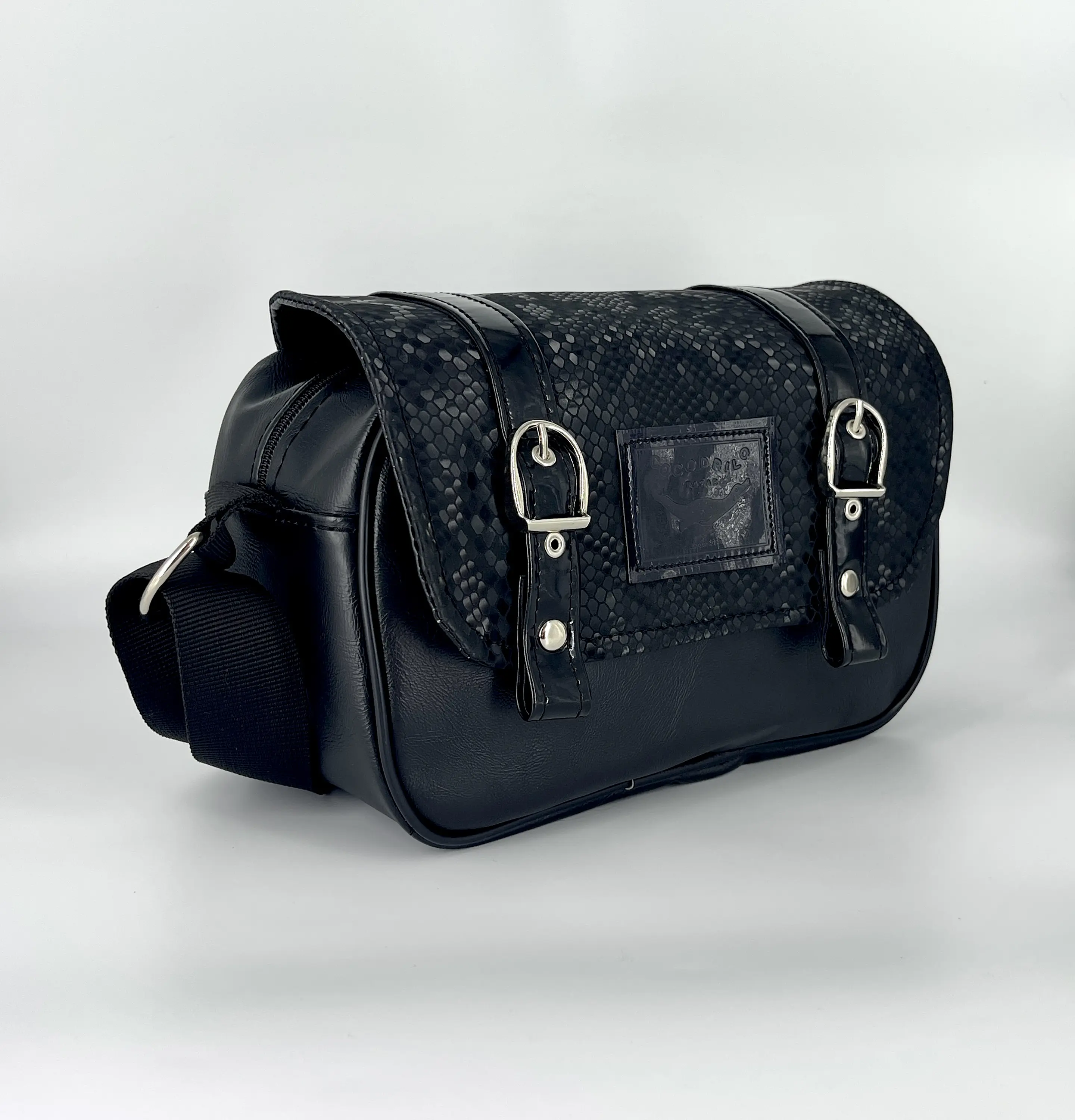 Cartera Nina Textura Full Negro 2