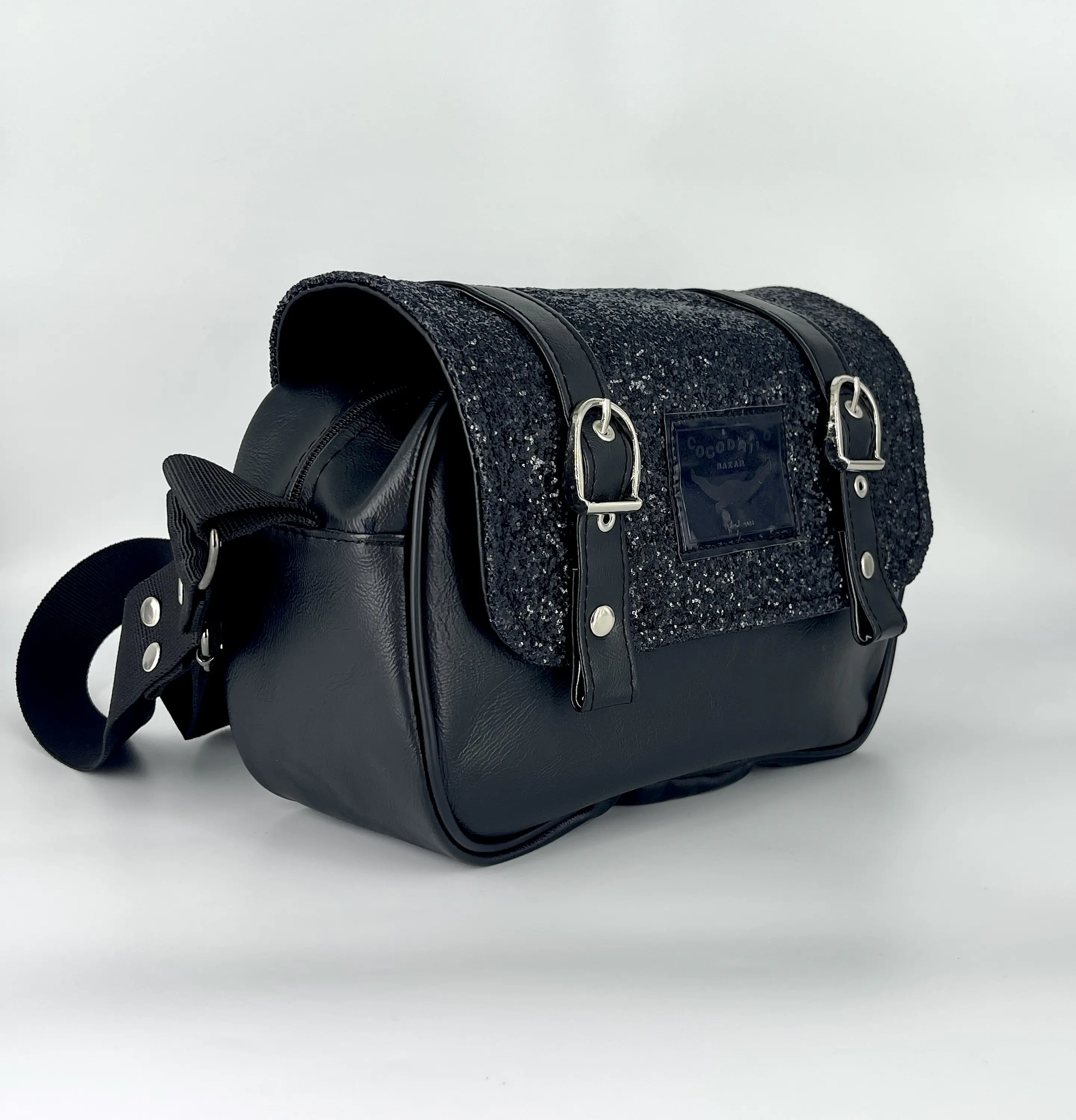 Cartera Nina Glitter Negro 3