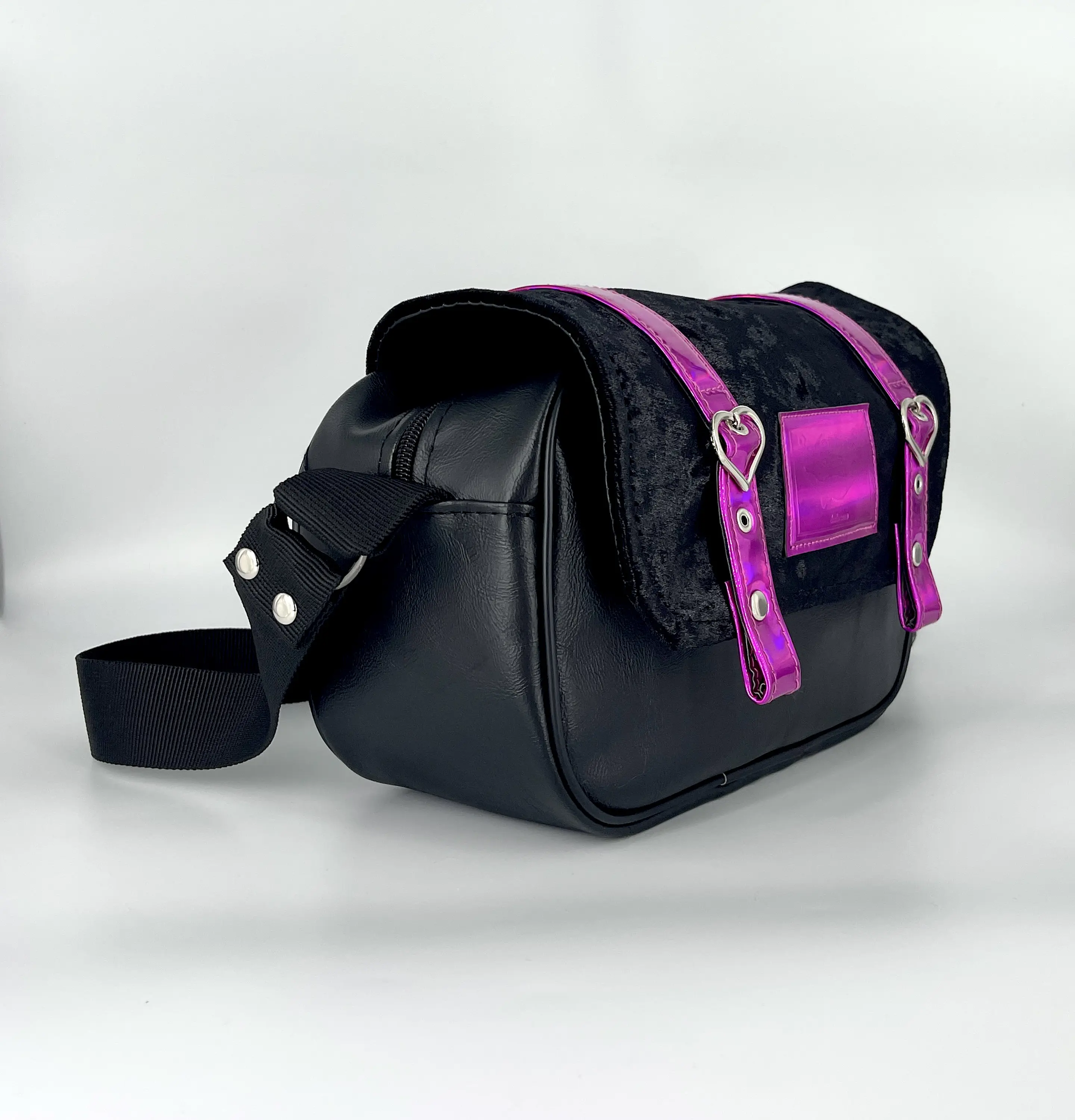 Cartera Nina terciopelo y frozen Magenta 1