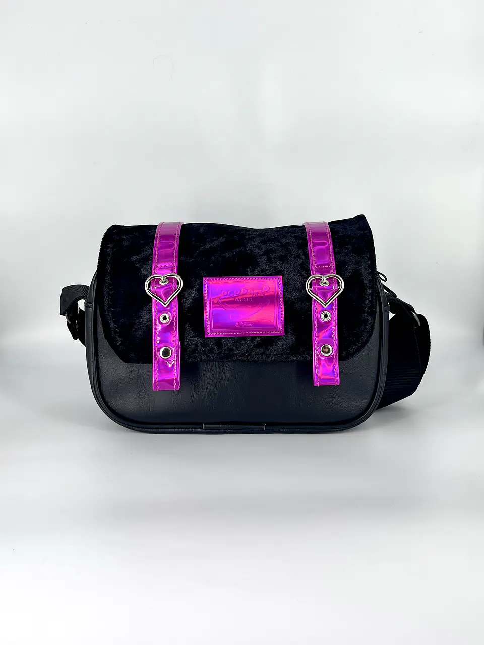 Cartera Nina terciopelo y frozen Magenta 2
