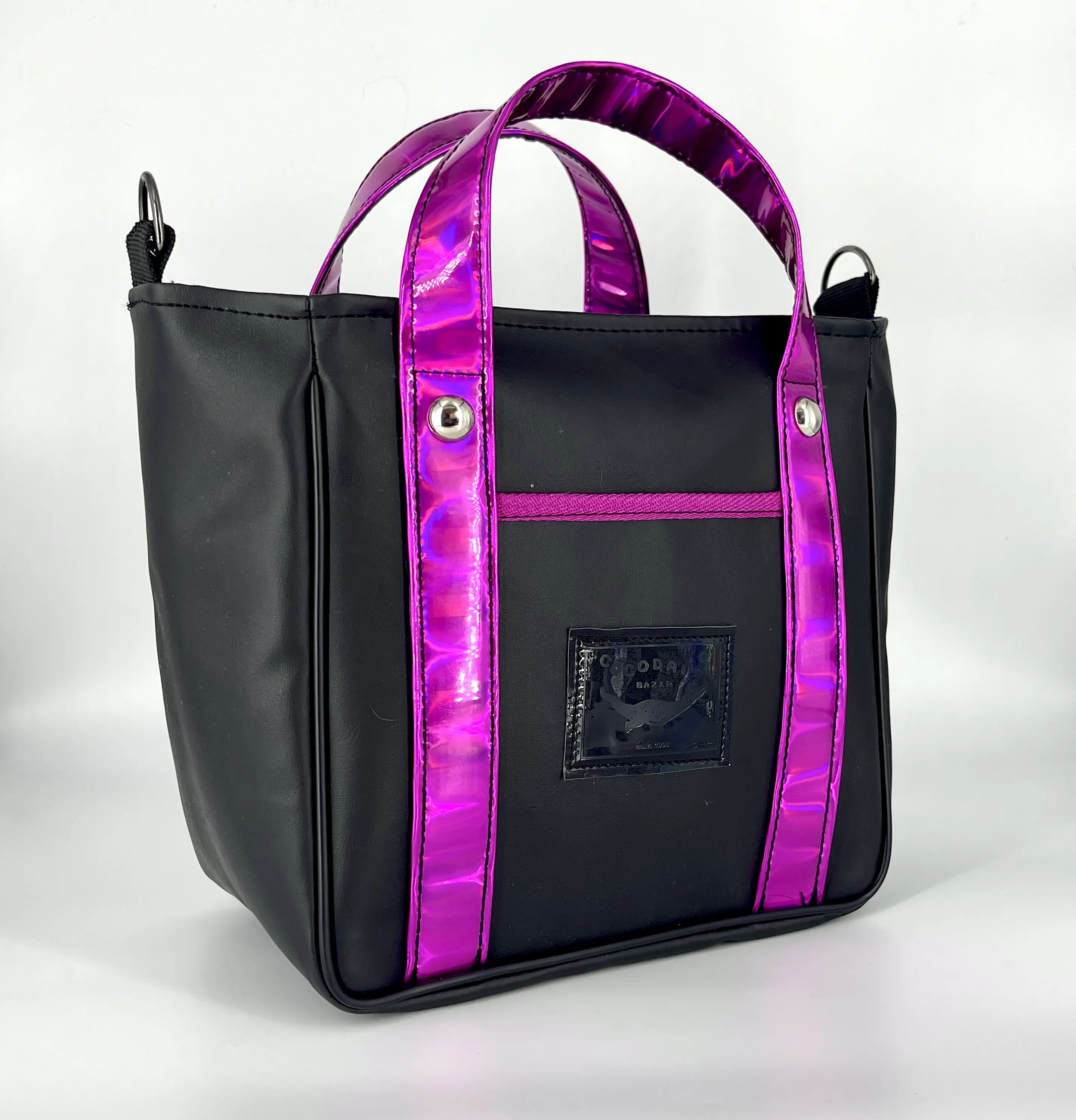 Mini Tote Hycka Negra Y Detalles Frozen Magenta 1
