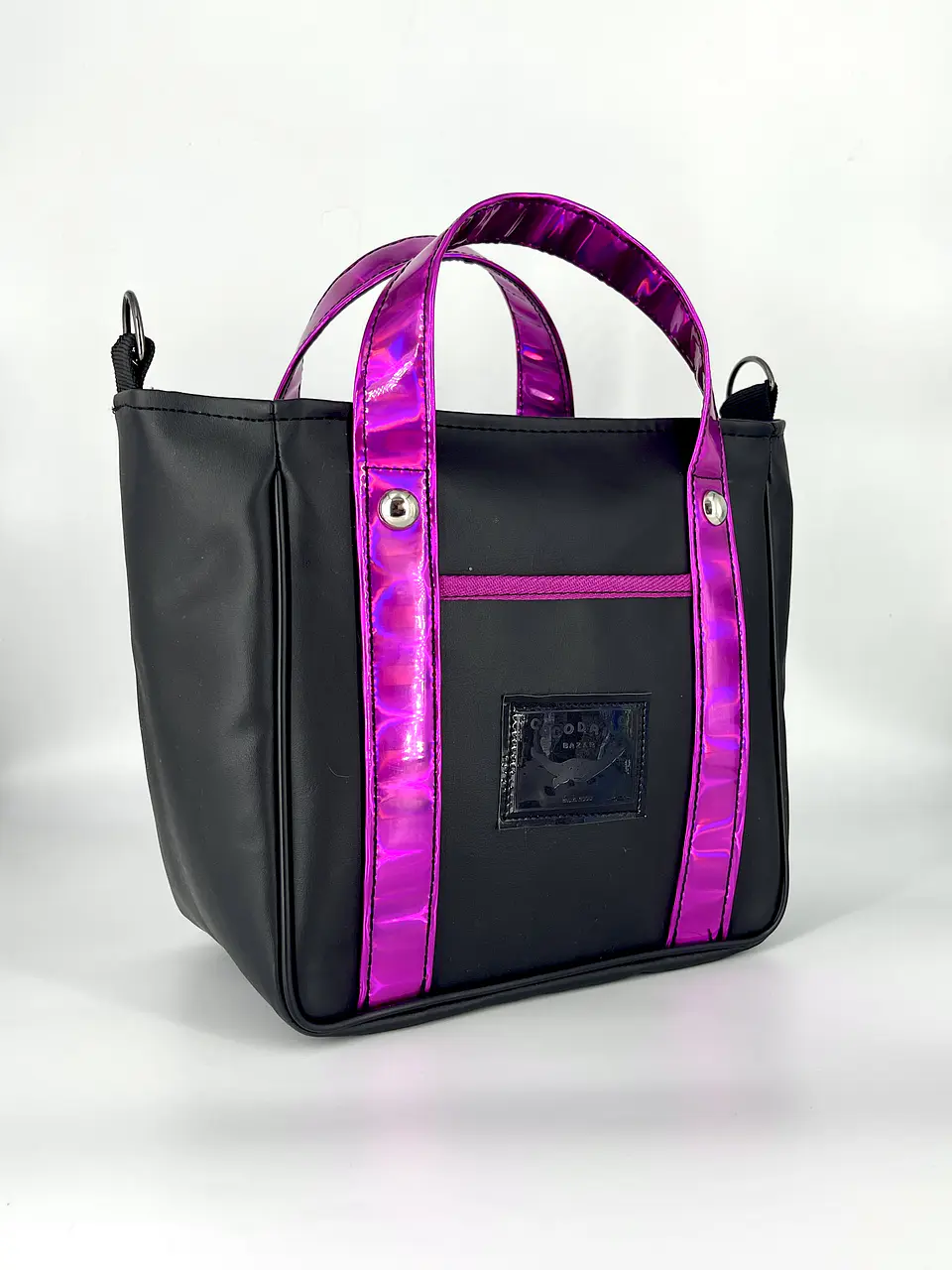 Mini Tote Hycka Negra Y Detalles Frozen Magenta 1