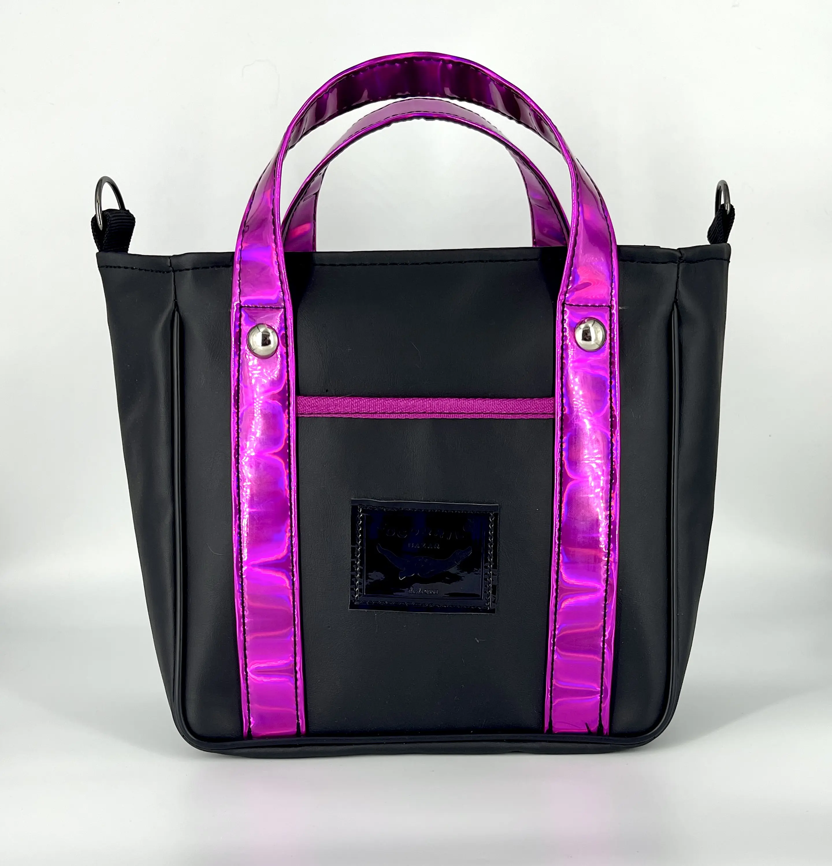 Mini Tote Hycka Negra Y Detalles Frozen Magenta 2