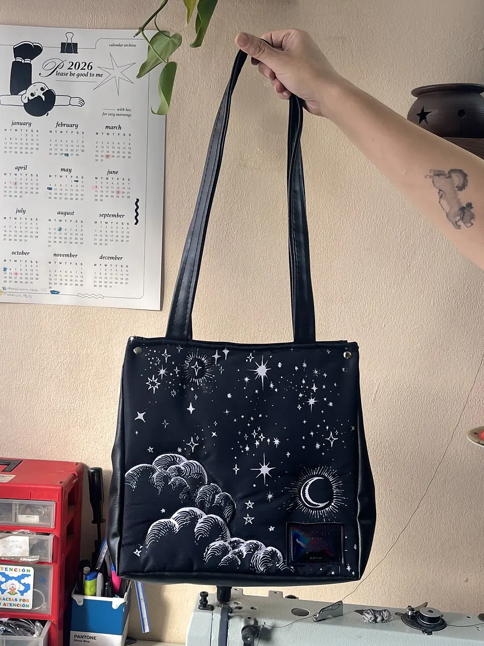 Totebag Alma Estrellas y Luna 1