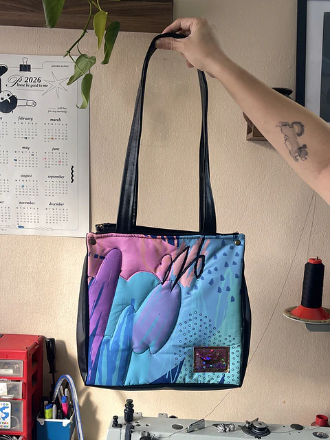 Totebag Alma Abstracto Pastel