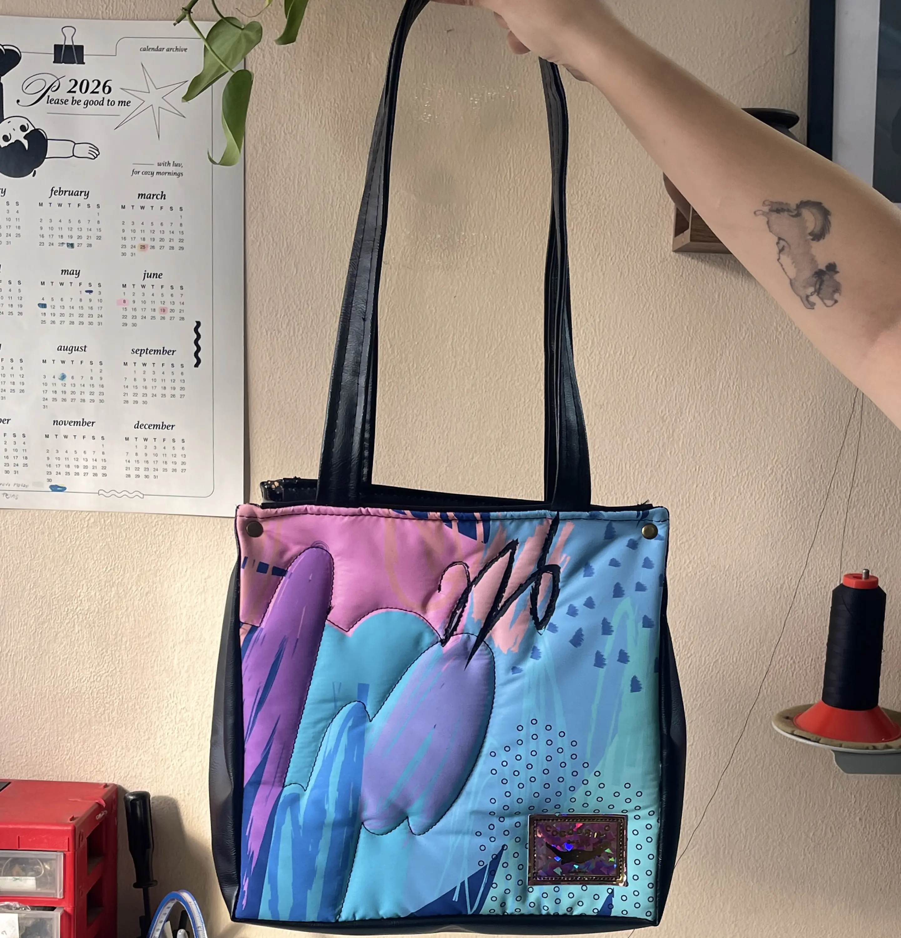 Totebag Alma Abstracto Pastel 1