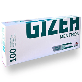 Tubos con Filtro Gizeh Menthol Cajetilla $1.100xMayor