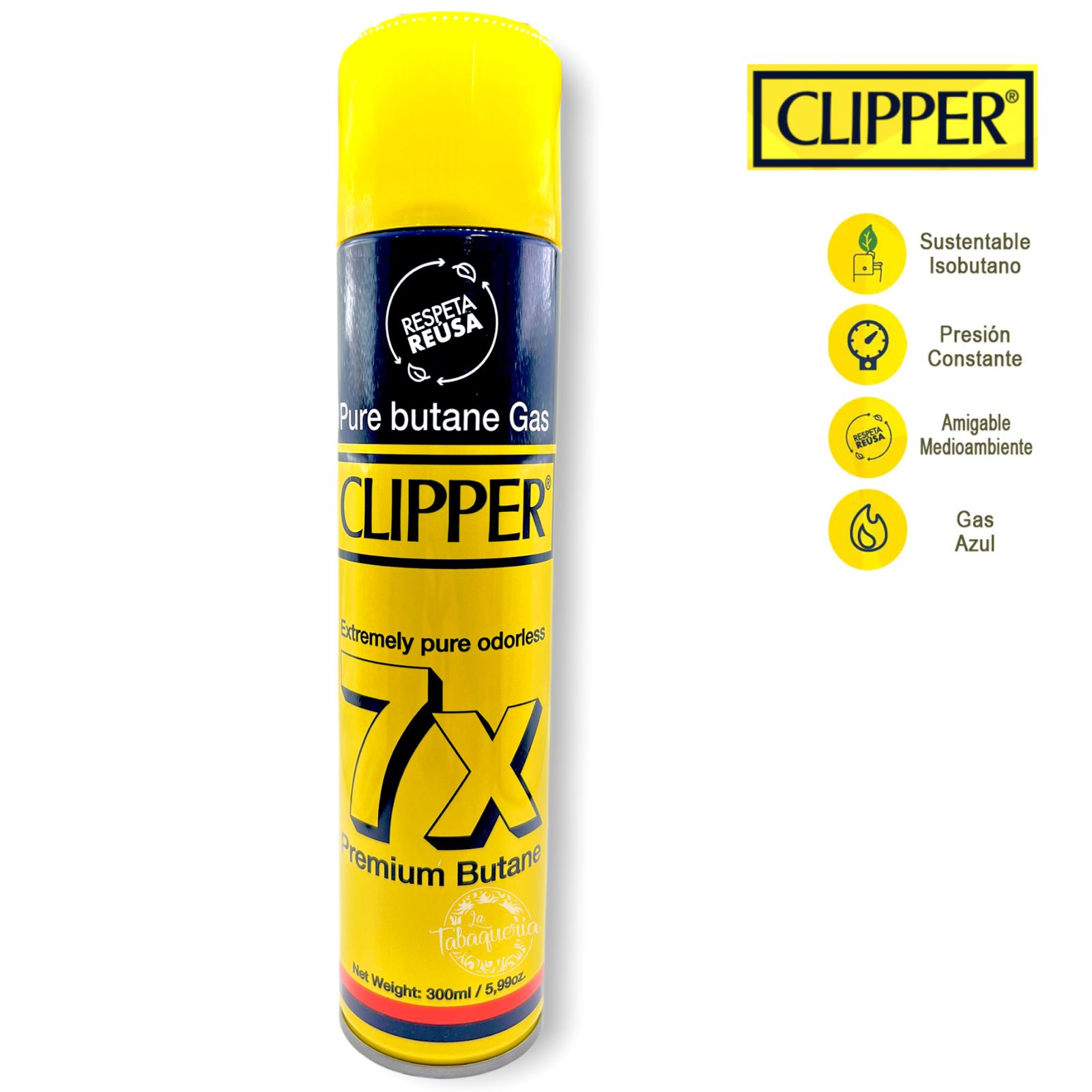 Gas Clipper Azul 300ml. $3.990xMayor