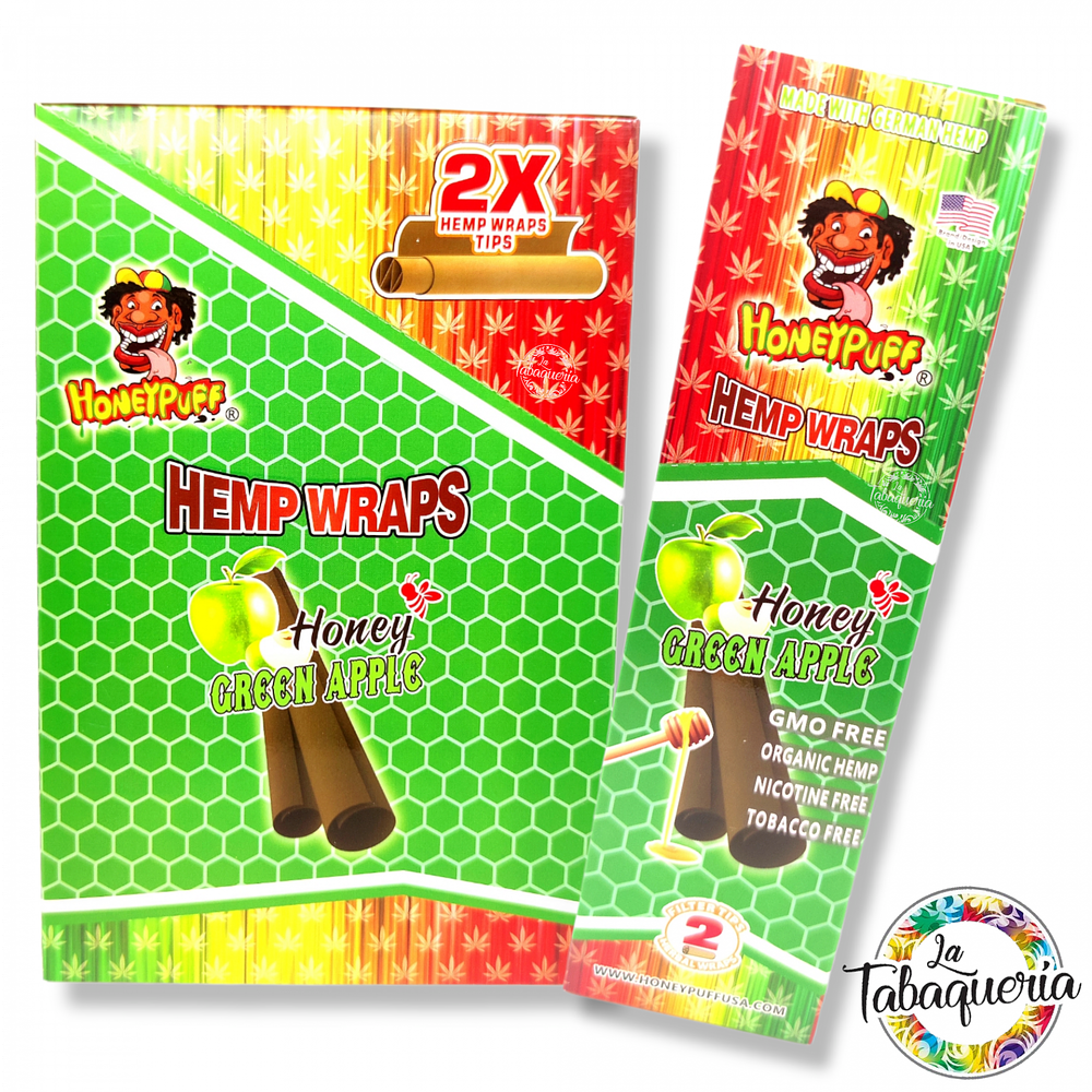 Hemp Wraps HoneyPuff Manzana $665xMayor